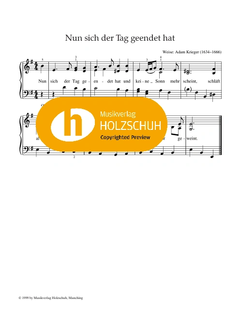 Nun sich der Tag geendet hat